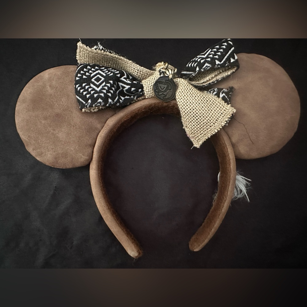 Disney Parks Lion King Hakuna Matata Brown Minnie Mouse Ears